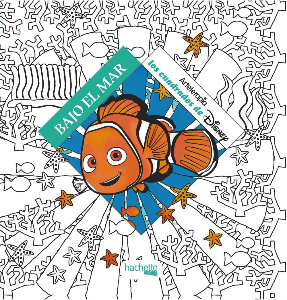 Arteterapia. Los cuadrados de Disney. Bajo el mar (Hachette HEROES - DISNEY - Arteterapia) Hobbies & Crafts