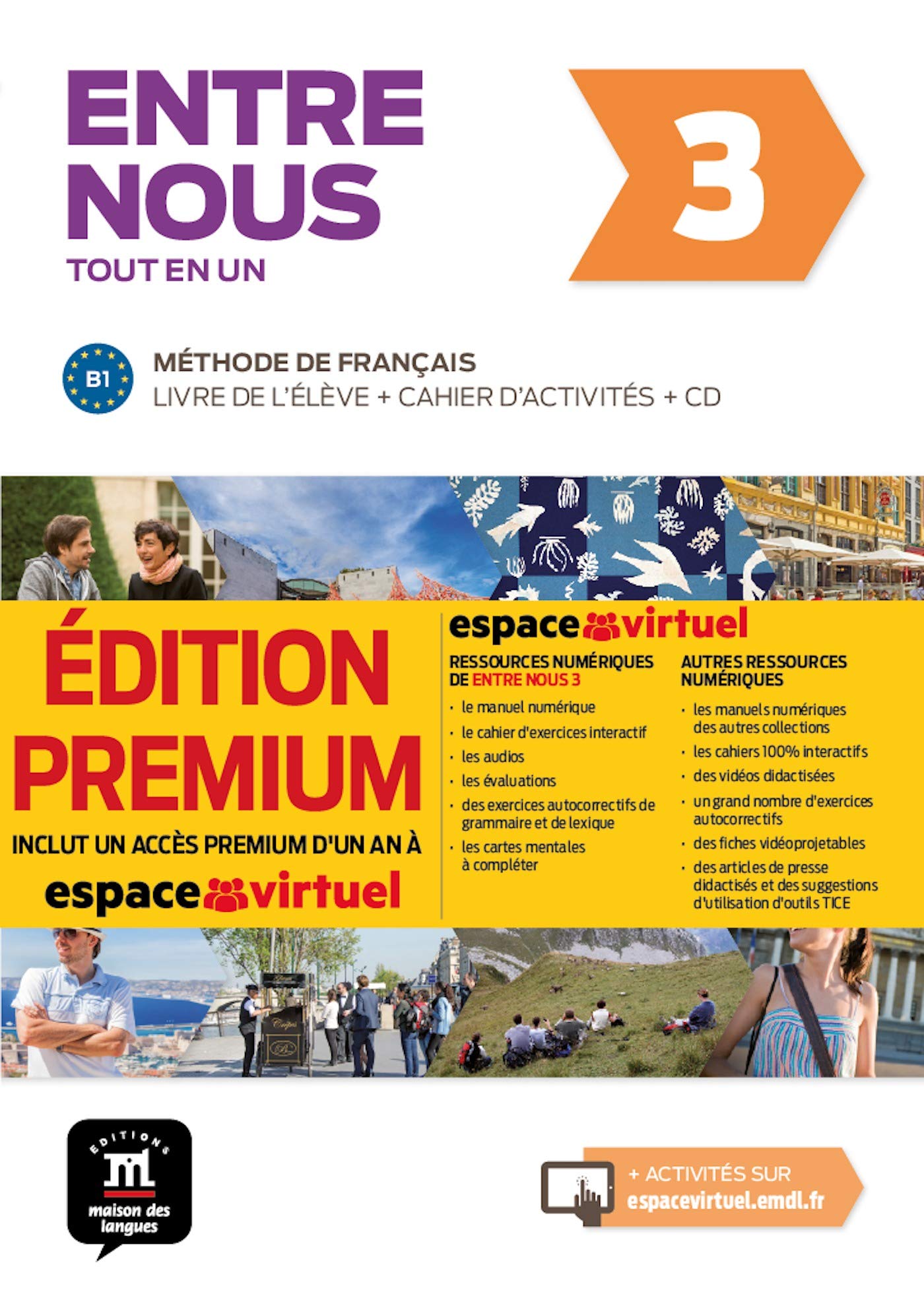 Entre nous 3 - Livre de l'élève + cahier + CD - PREMIUM book