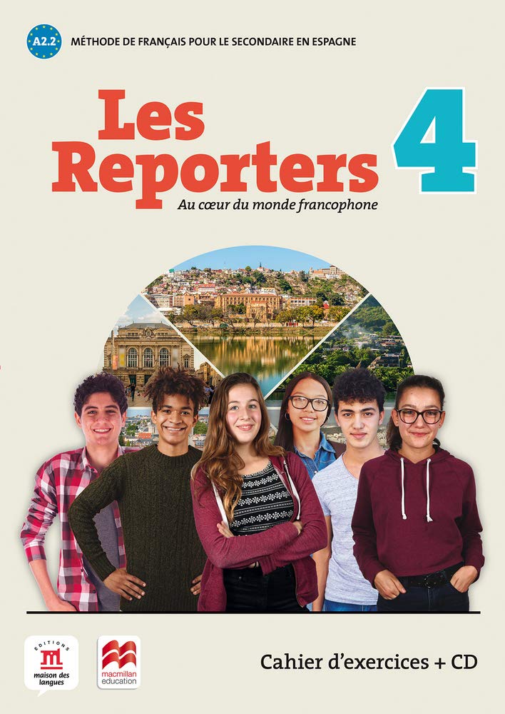Les reporters 4 - A2.2Éd. Macmillan - Cahier d'exercices + CD book