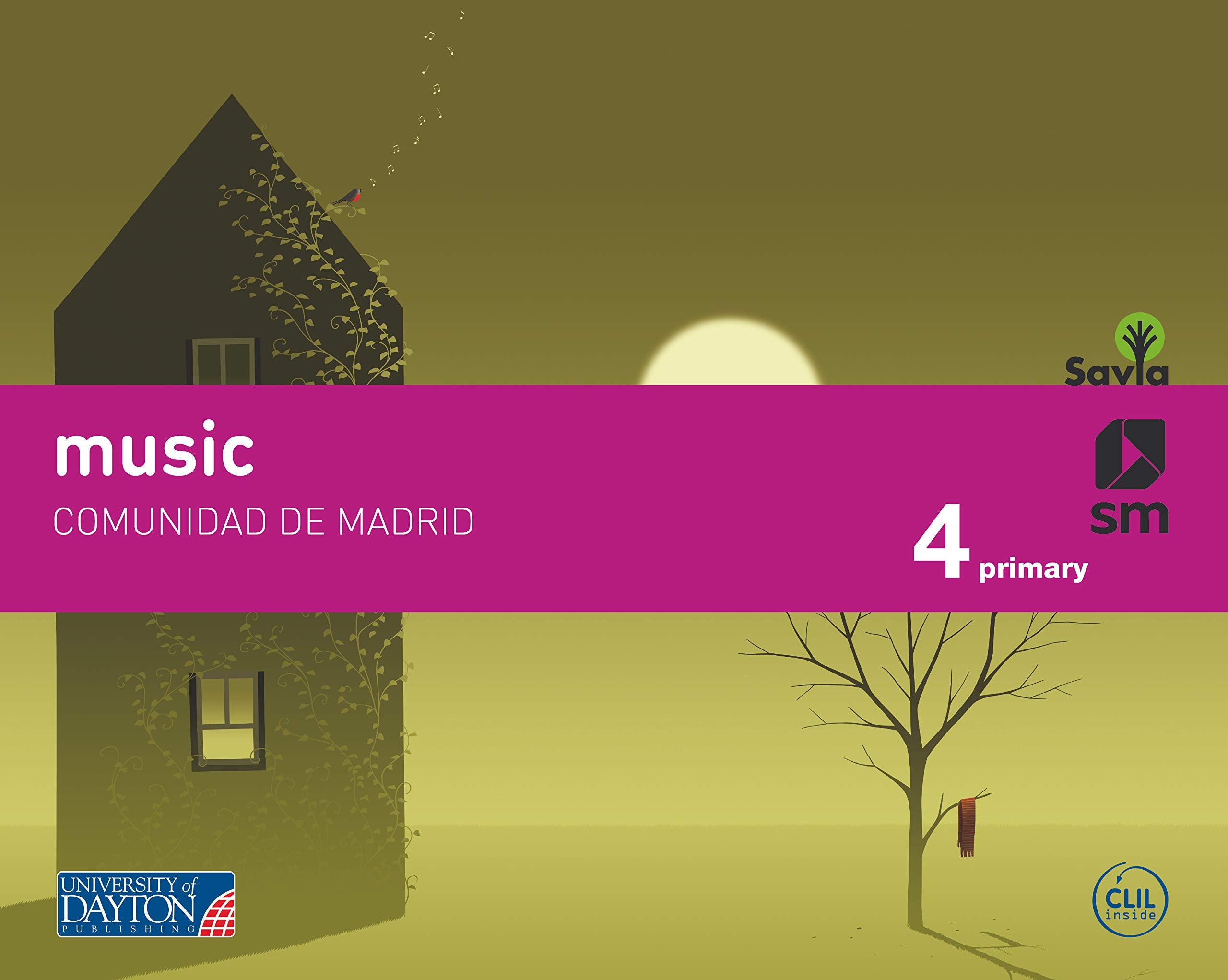 Music. 4 Primary. Savia. Madrid book