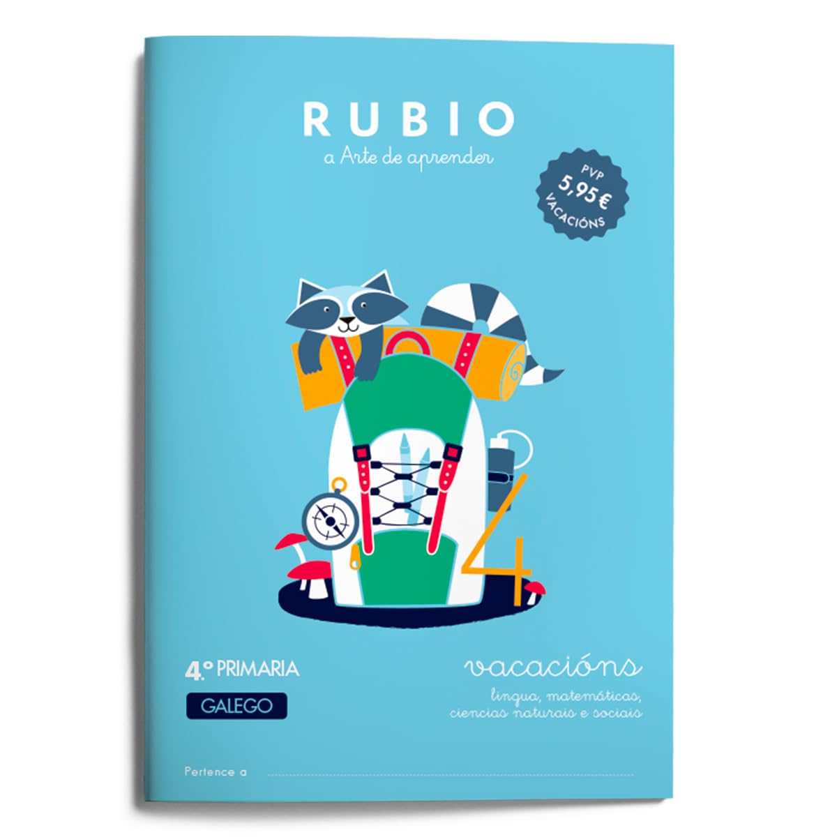 Vacacións RUBIO 4º Primaria (galego) (Vacaciones RUBIO (galego), Band 5) Professional & Reference Books