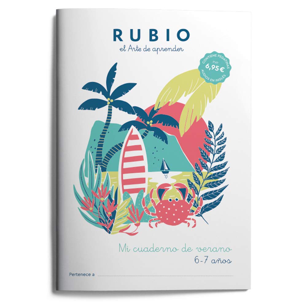Mi cuaderno de verano RUBIO. 6-7 años Professional & Reference Books