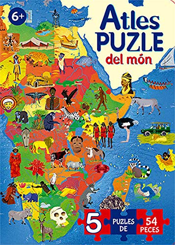 Atles puzle del món: 5 puzles de 54 peces Non-fiction