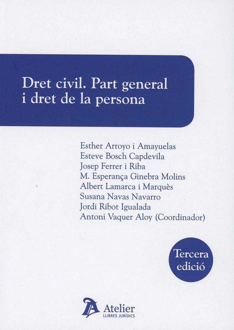 Dret civil. Part general i dret de la persona. 3a ed. book
