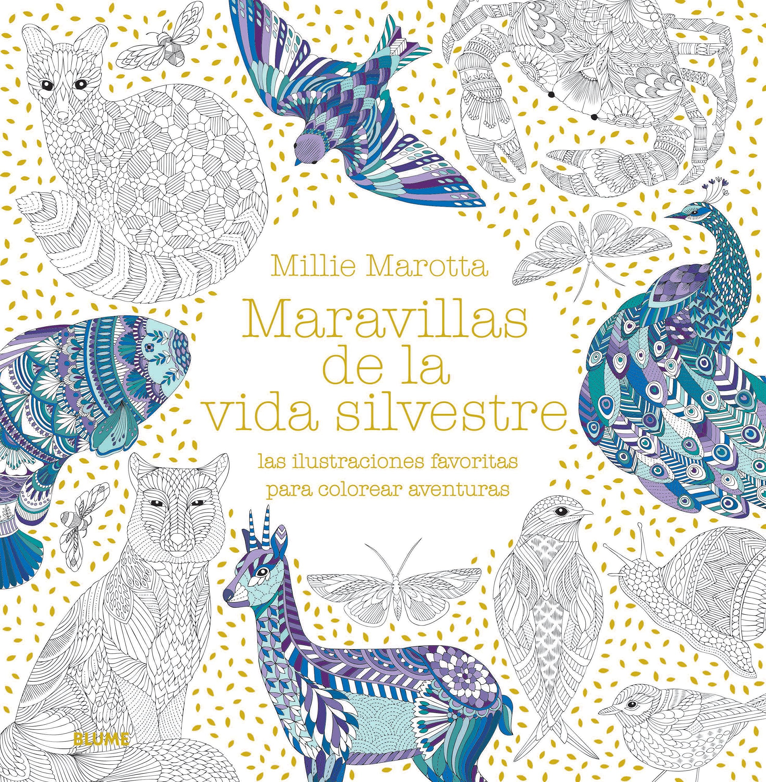 Maravillas de la vida silvestre : las ilustraciones favoritas para colorear aventuras book
