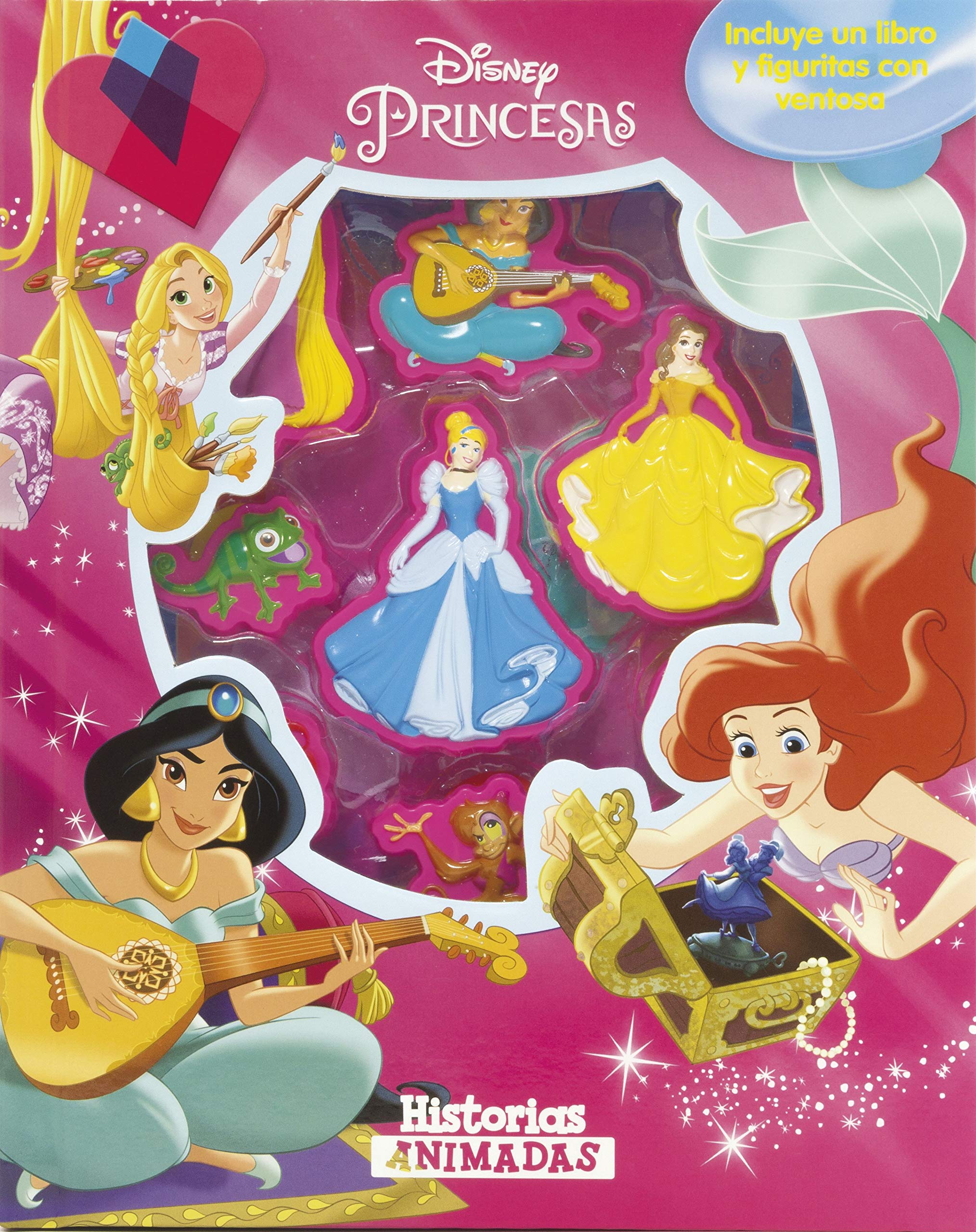 Princesas. Historias animadas: Incluye un libro y figuritas con ventosa book