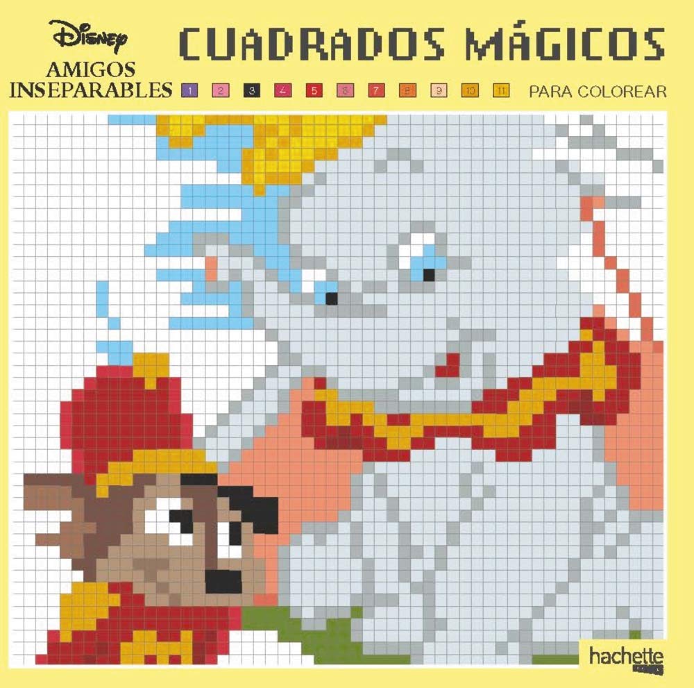 Cuadrados mágicos-Amigos inseparables Disney (Hachette HEROES - DISNEY - Colorear) Hobbies & Crafts