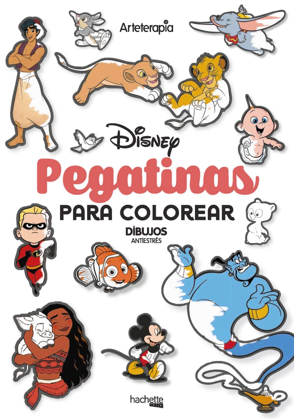 Pegatinas para colorear Disney (Hachette HEROES - DISNEY - Arteterapia) Hobbies & Crafts