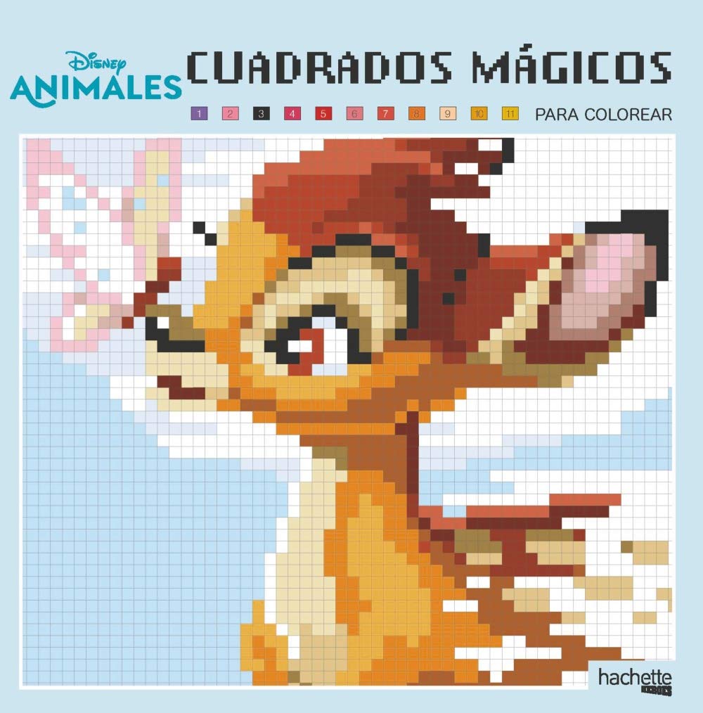 Cuadrados mágicos. Animales Disney (Hachette HEROES - DISNEY - Colorear) Hobbies & Crafts