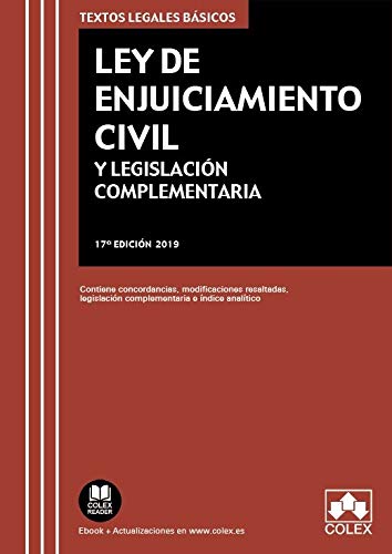 Ley de Enjuiciamiento Civil y Legislación complementaria: Contiene concordancias, modificaciones resaltadas, legislación complementaria e índice analítico book