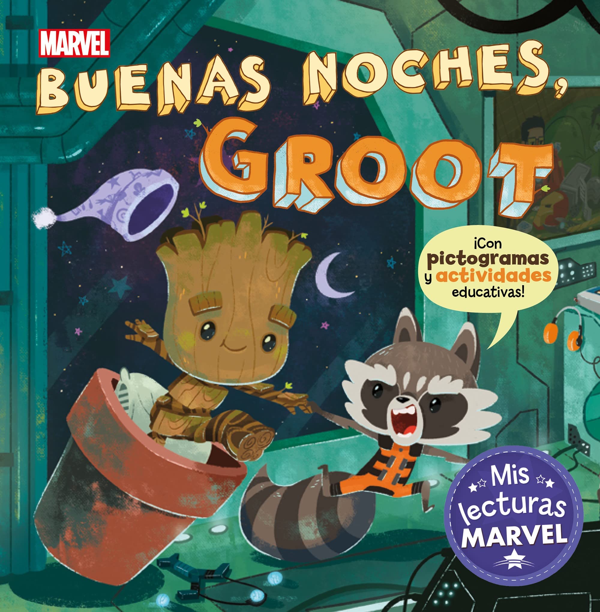 Buenas noches, Groot (Mis lecturas Marvel): Con pictogramas y actividades educativas book