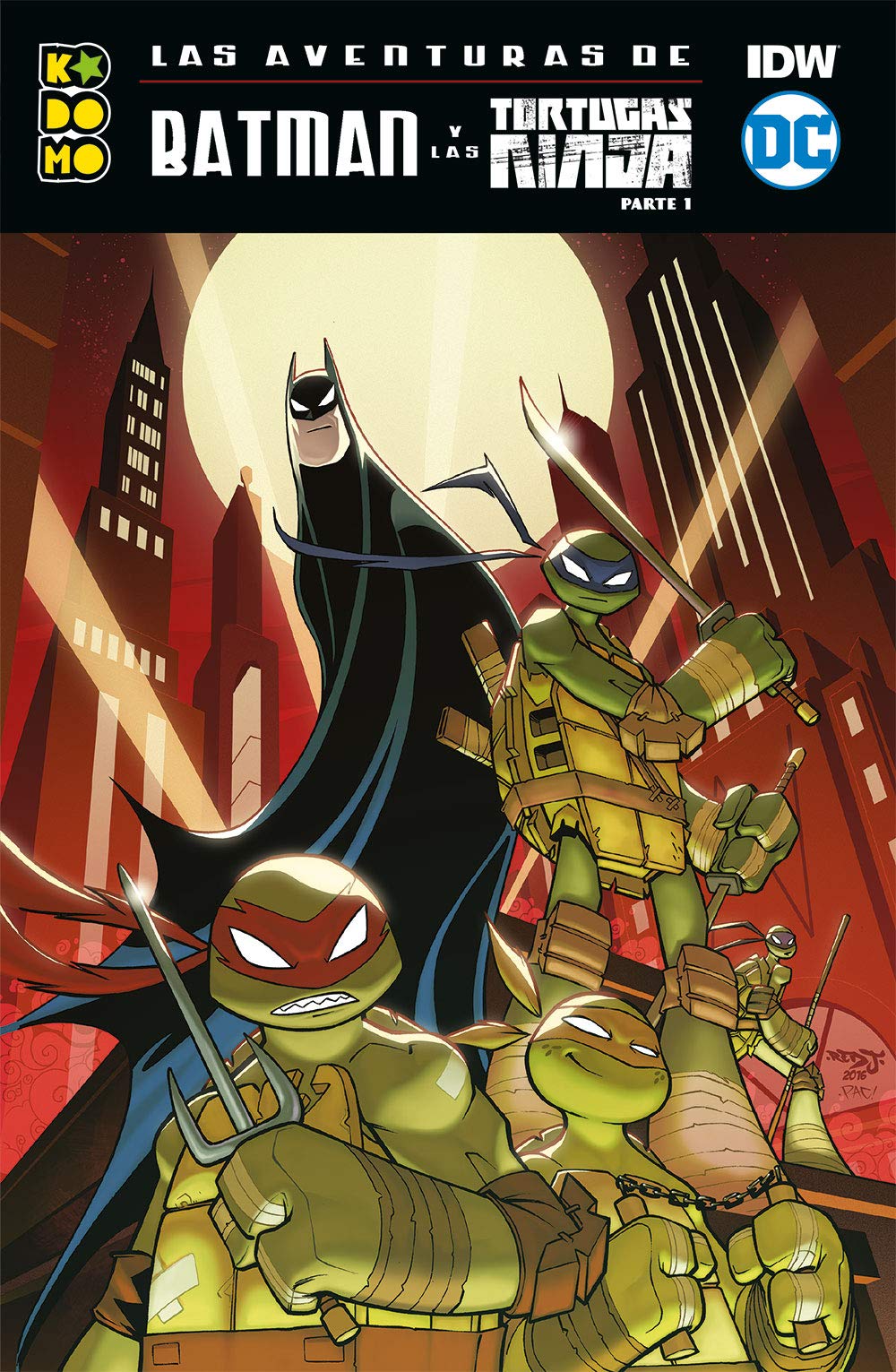 Las aventuras de Batman y las Tortugas Ninja parte 01 (de 2) Manga