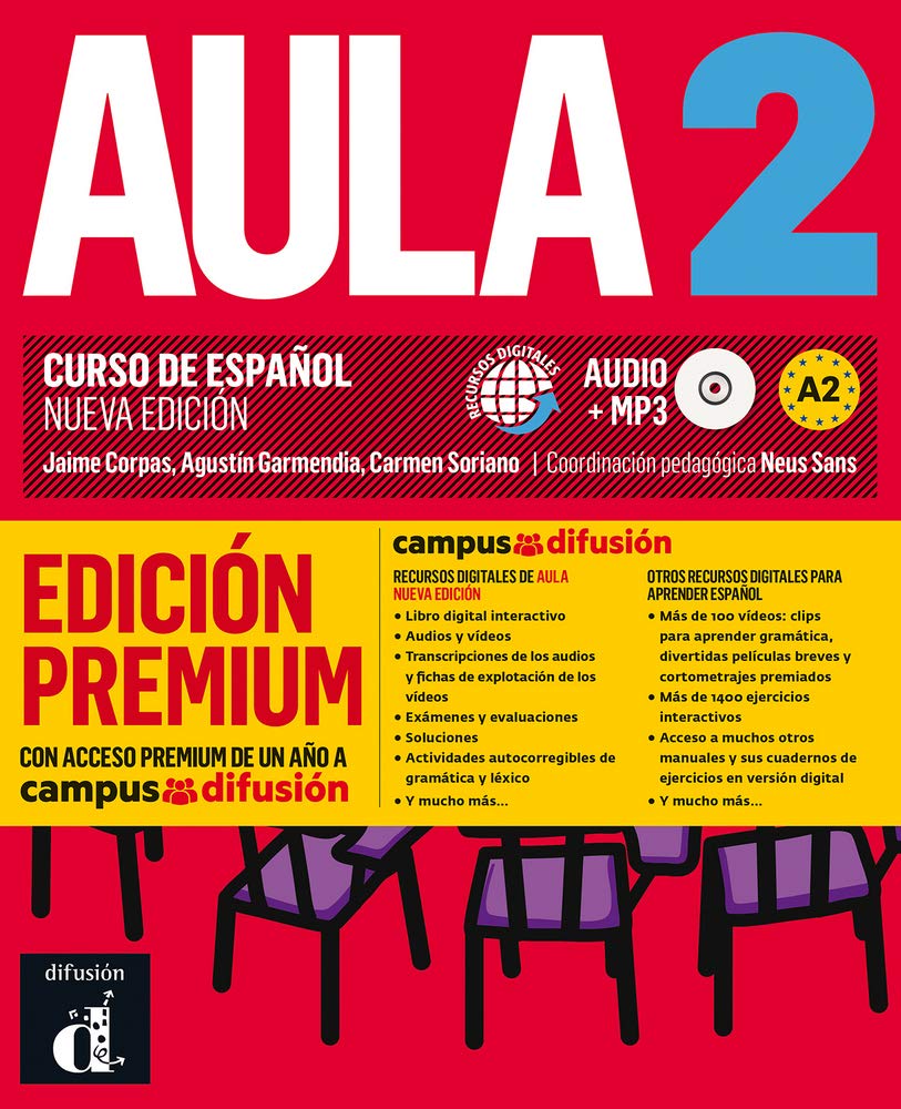 Aula Nueva Edición 2 Premium libro del alumno + CD: Aula Nueva Edición 2 Premium libro del alumno + CD Foreign Languages ​​& Dictionaries