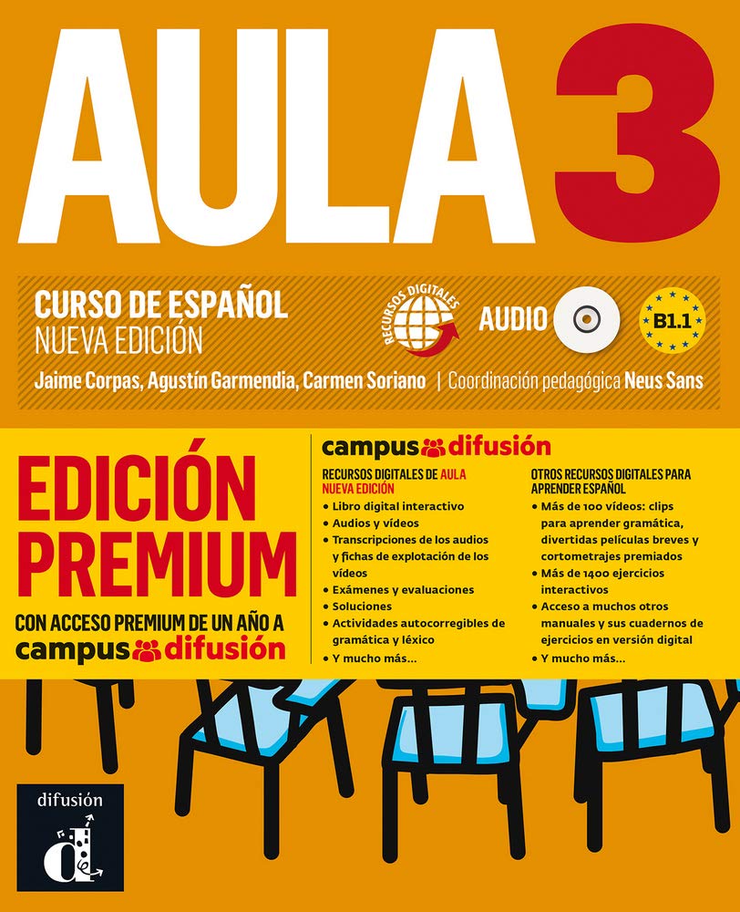 Aula Nueva Edición 3 Premium libro del alumno + CD: Aula Nueva Edición 3 Premium libro del alumno + CD Foreign Languages ​​& Dictionaries