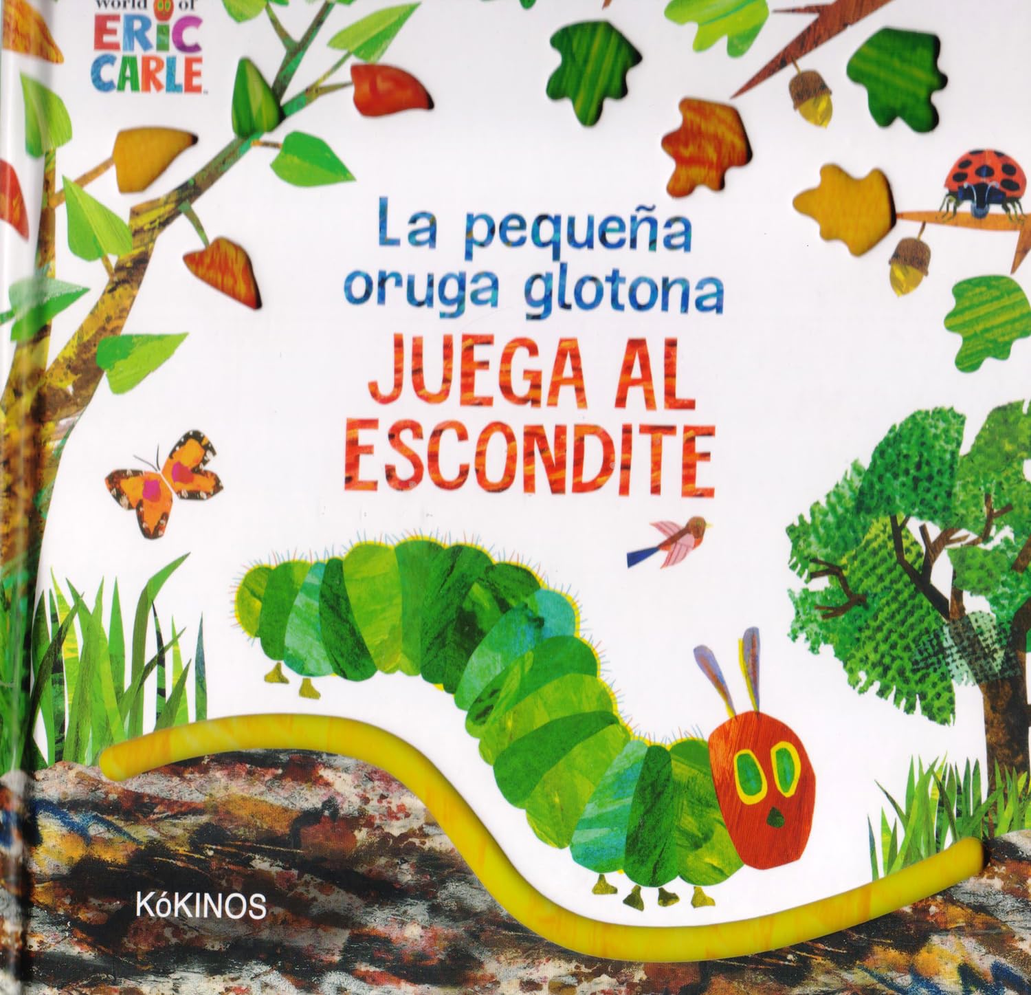 La pequeña oruga glotona juega al escondite book