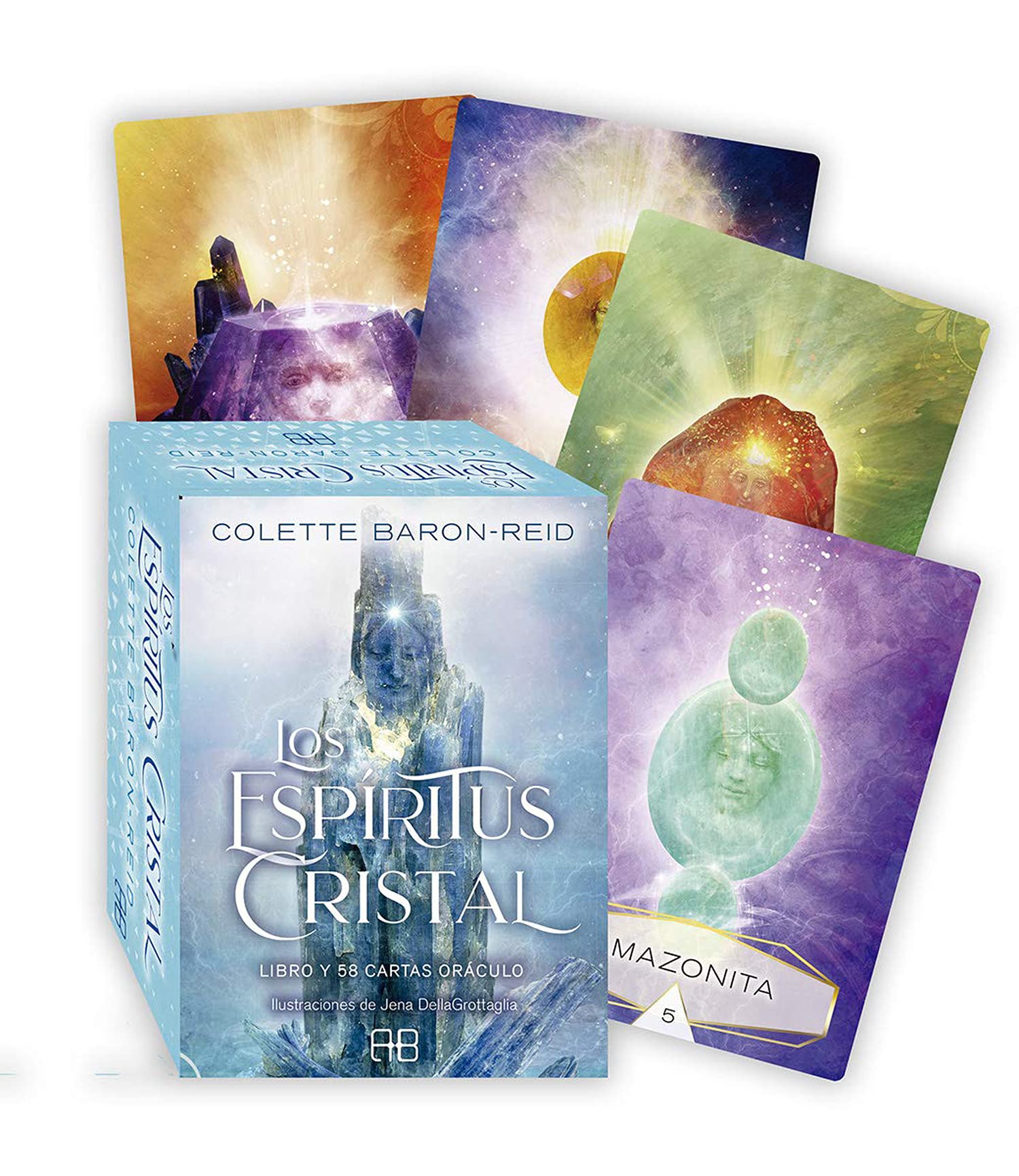 Los espíritus cristal: Libro y 58 cartas book