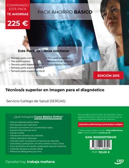 TECNICO SUPERIOR EN IMAGEN PARA EL DIAGNOSTICO SERGAS PACK BASICO Books