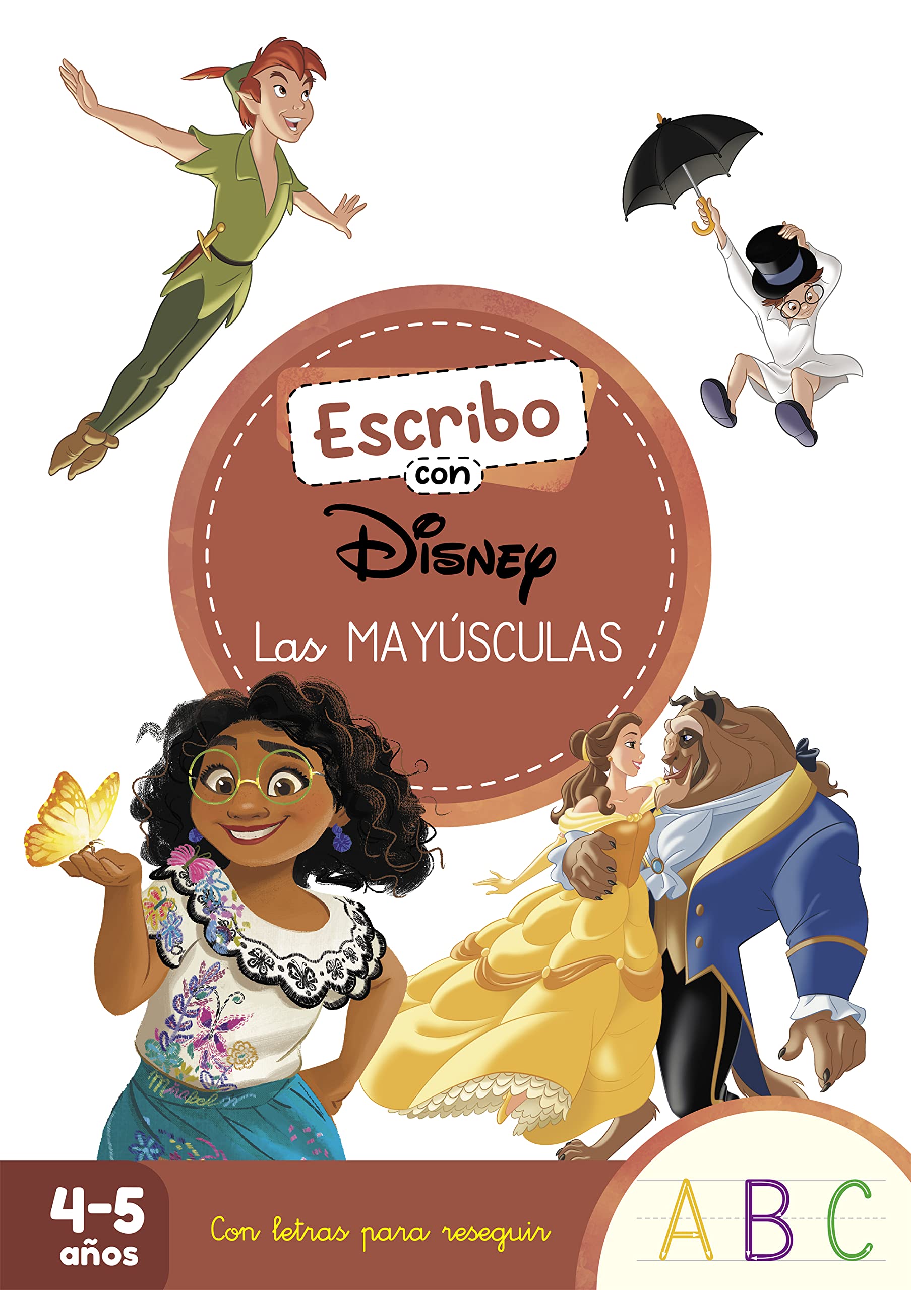 Escribo con Disney. Las mayúsculas (4-5 años) (Disney. Primeros aprendizajes): Con letras para reseguir (Aprendo con Disney) Non-fiction