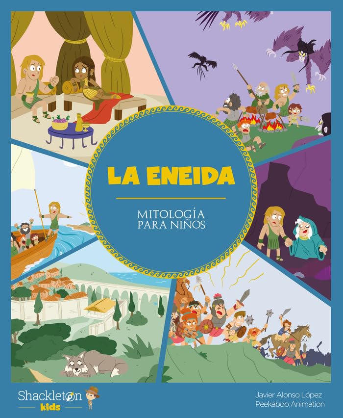 La Eneida: Libro infantil con juegos y actividades extra | Las mejores historias de la mitología griega y romana, convertidas en preciosos cuentos para niños. book