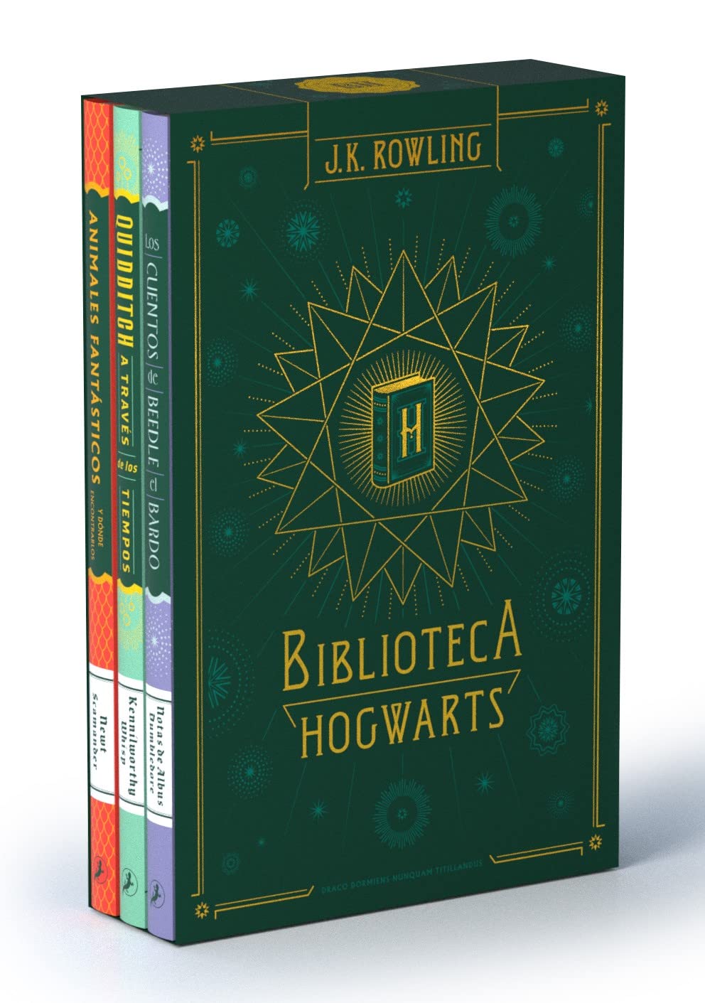 Biblioteca Hogwarts (edición pack): Animales fantásticos y dónde encontrarlos | Quidditch a través de los tiempos | Los cuentos de Beedle el bardo book
