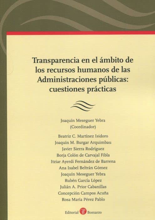 Transparencia En El Ambito De Los Recursos Humanos De Las A Books