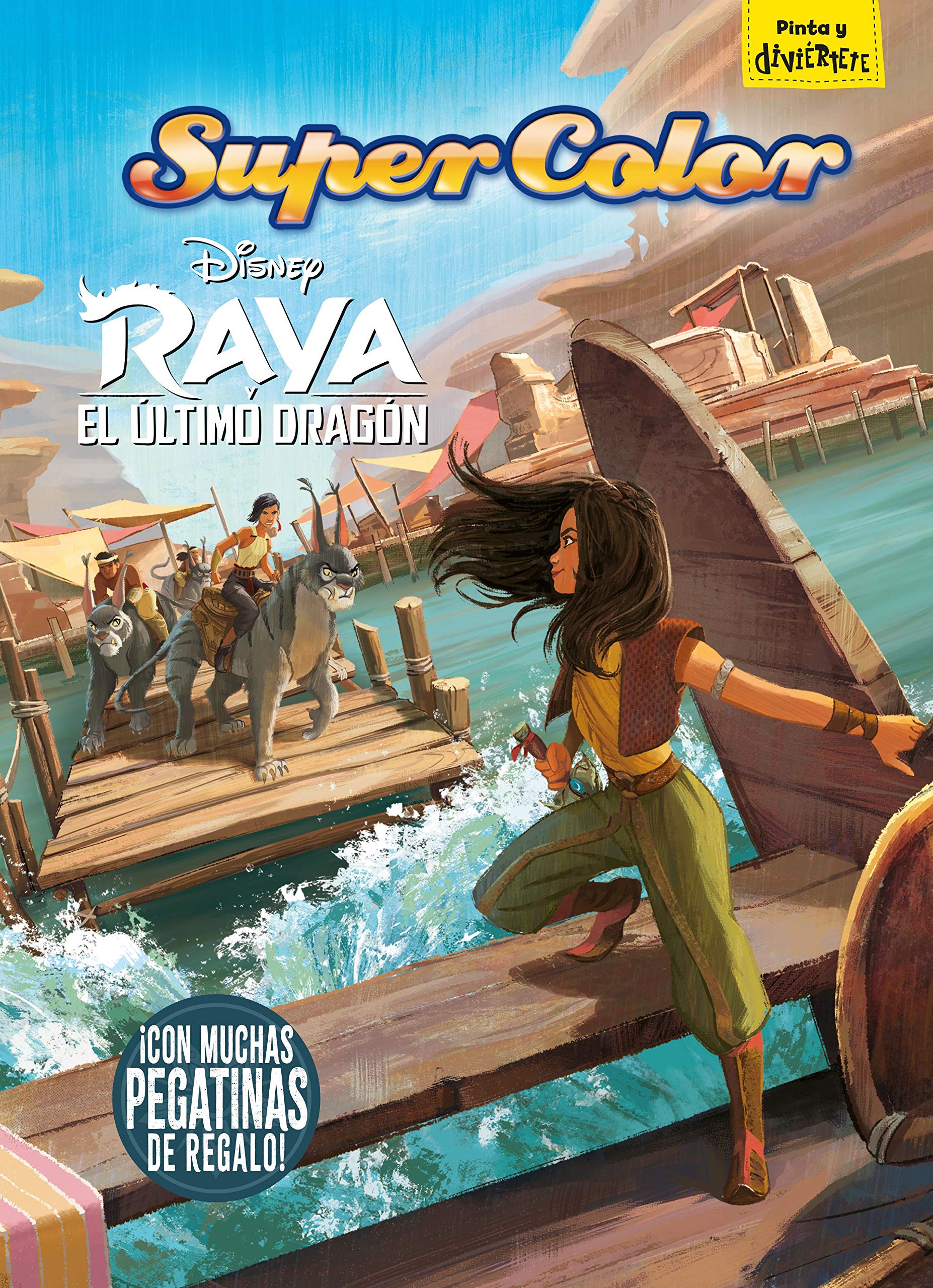 Raya y el último dragón. Supercolor: ¡Con muchas pegatinas de regalo! (Disney. Raya y el último dragón) Tiptoi & Games