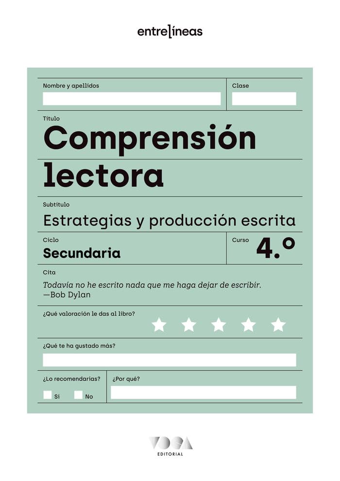 Entrelíneas 4. Comprensión lectora, estrategias y producción escrita Education