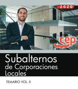 Subalternos De Corporaciones Locales Temario 2 Books