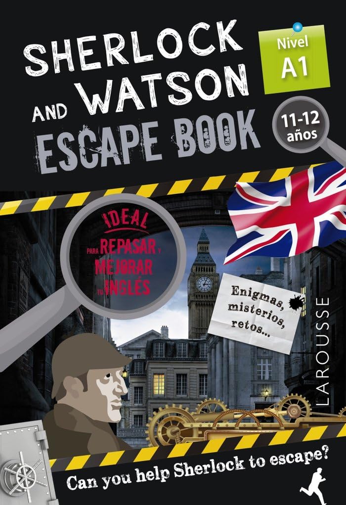 Sherlock & Watson. Escape book para repasar inglés. 11-12 años (LAROUSSE - Infantil / Juvenil - Castellano - A partir de 8 años) Professional & Reference Books
