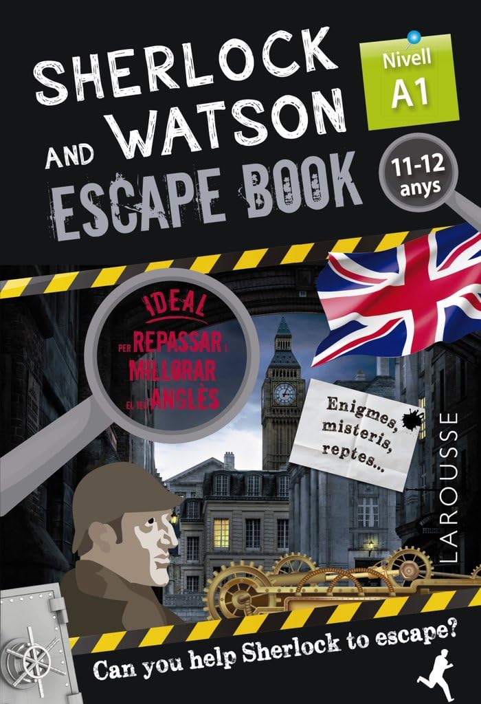 Sherlock & Watson. Escape book per repassar anglès. 11-12 anys (LAROUSSE - Infantil / Juvenil - Catalán - A partir de 8 años) Professional & Reference Books