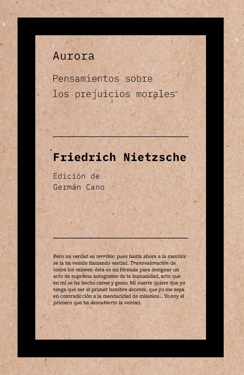 Aurora: Pensamientos sobre los prejuicios morales (No Ficción) Philosophy