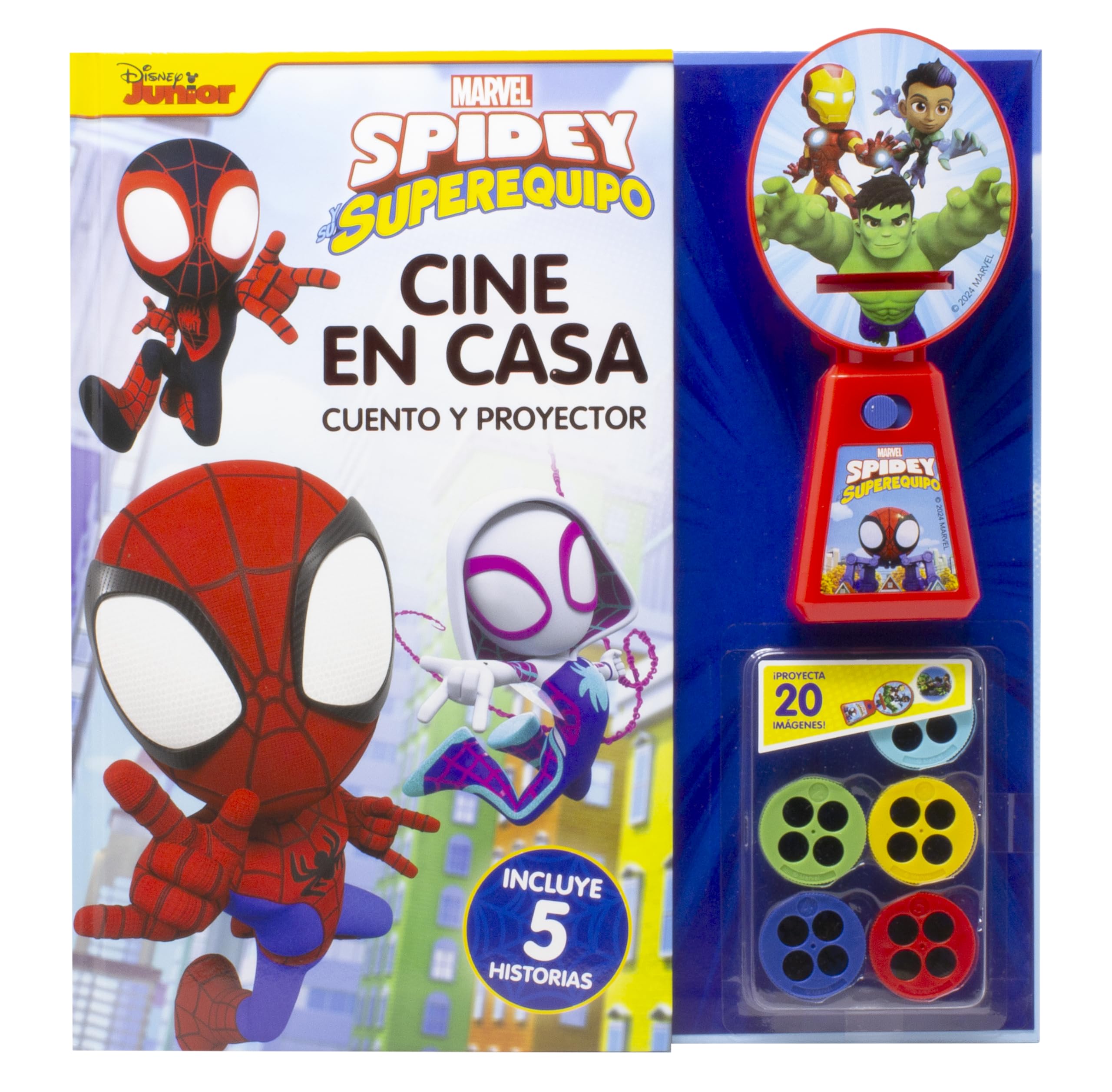 Spidey y su superequipo. Cine en casa: Cuento y proyector Tiptoi & Games