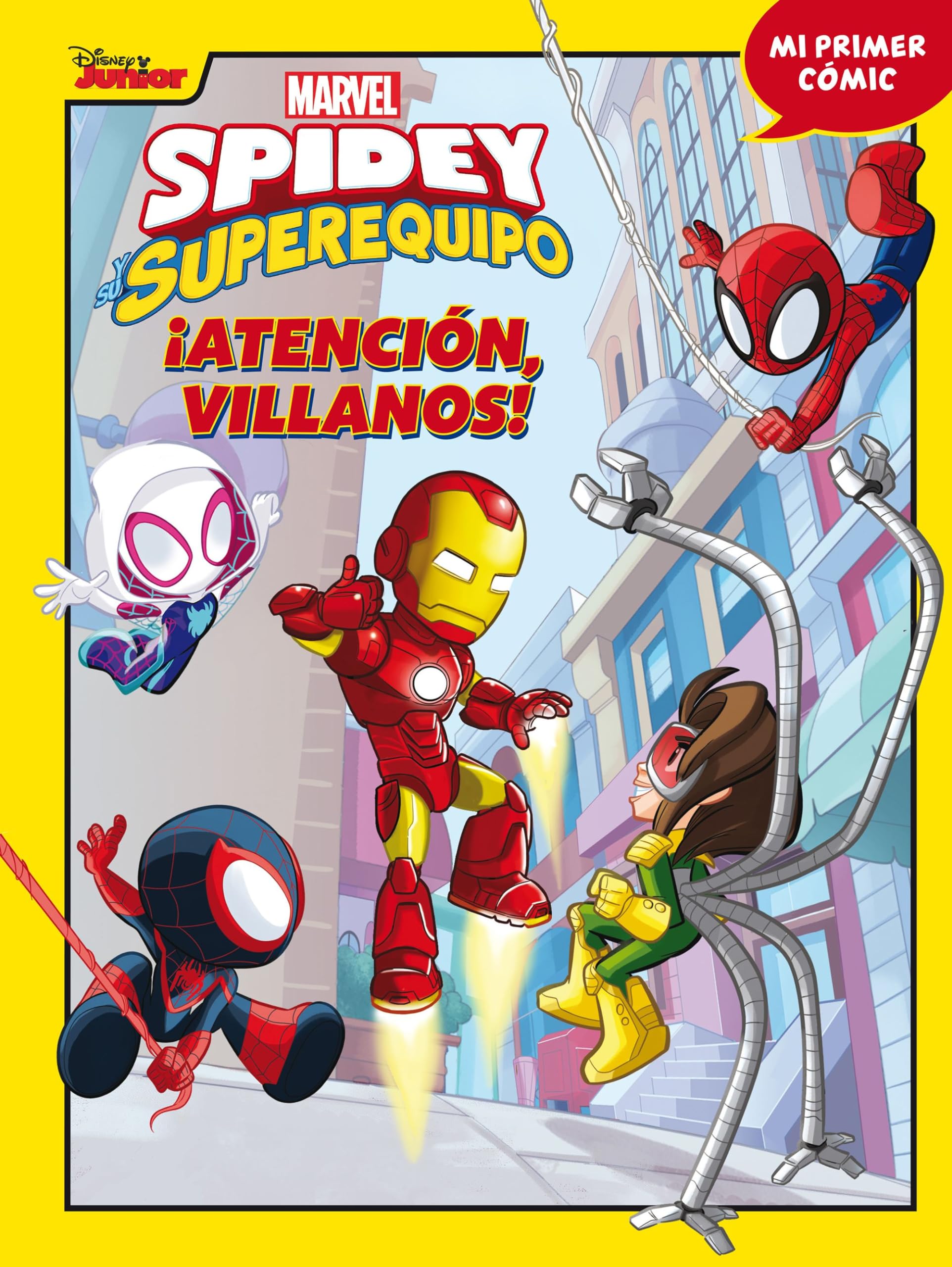 Spidey y su superequipo. ¡Atención, villanos!: Mi primer cómic 6 Manga
