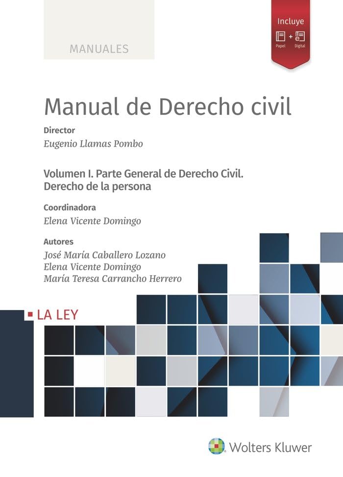 Manual de Derecho Civil: Volumen I. Parte General de Derecho Civil. Derecho de la persona book