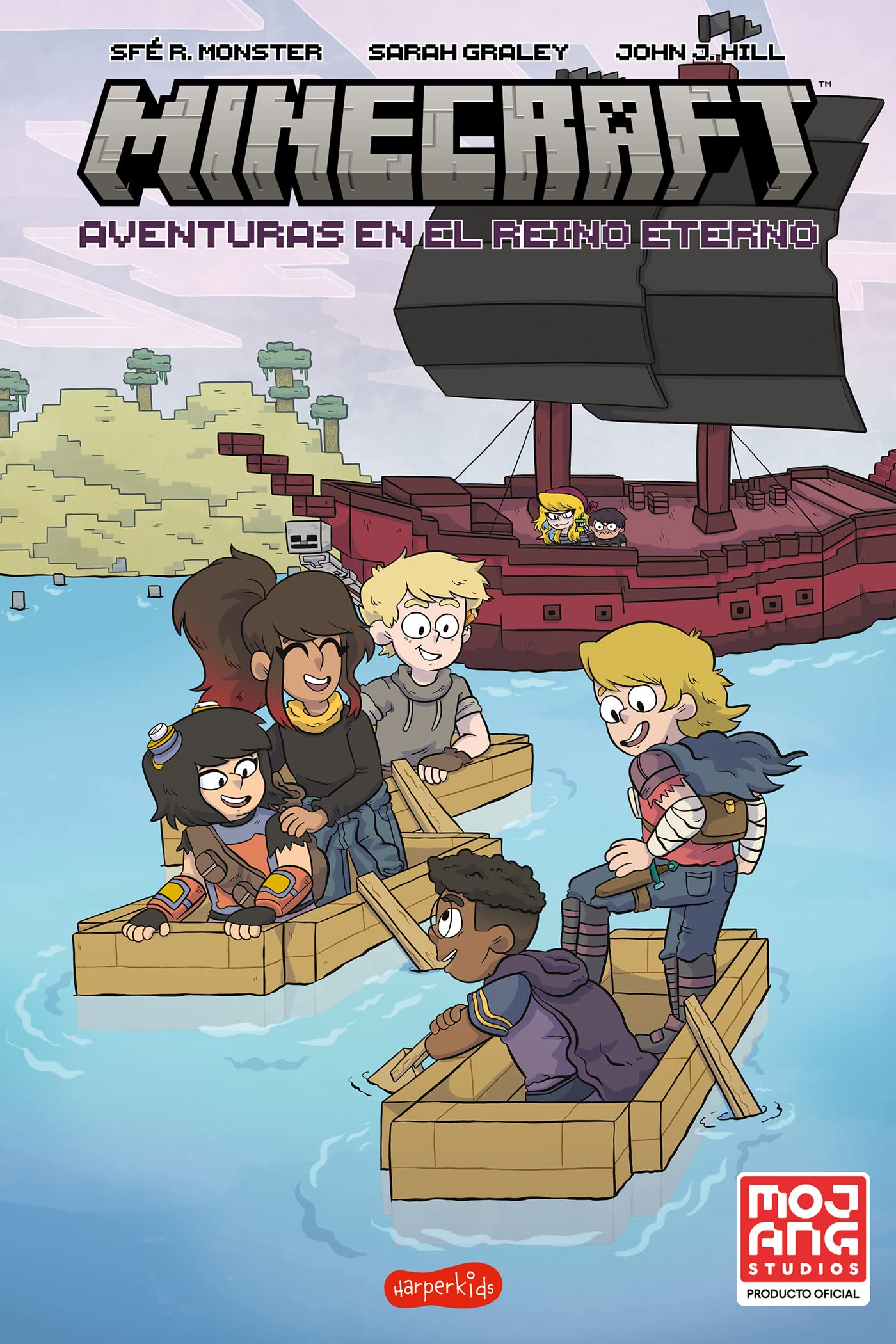 Minecraft oficial: Aventuras en el Reino Eterno (cómic) (Official Minecraft: Adv: (Official Minecraft: Adventures in the Eternal Realm (comic book) – Spanish Edition) (HarperKids) Manga