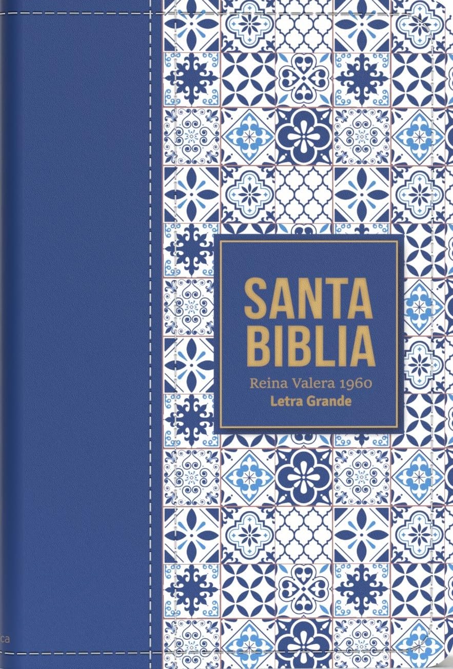 Biblia Rvr 1960 Letra Grande Tamaño Manual Símil Piel Azul Claro(bible Rvr 1960 Large Print Handsize Leatherlike Tiles Light Blue (Spanish Edition) Religion & Esotericism