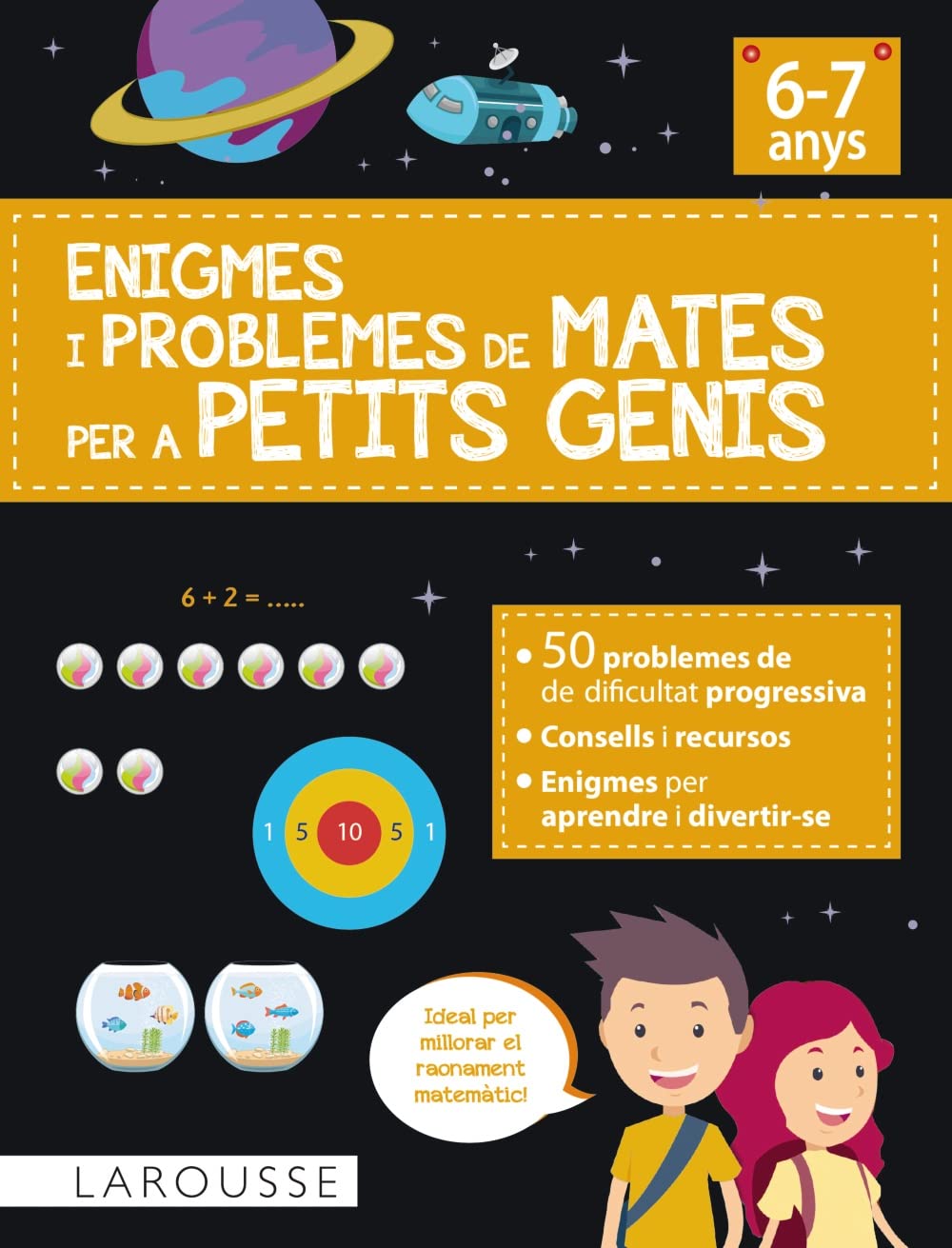 Enigmes i problemes de mates per a petits genis (6-7 anys) (LAROUSSE - Infantil / Juvenil - Catalán - A partir de 8 años) Professional & Reference Books