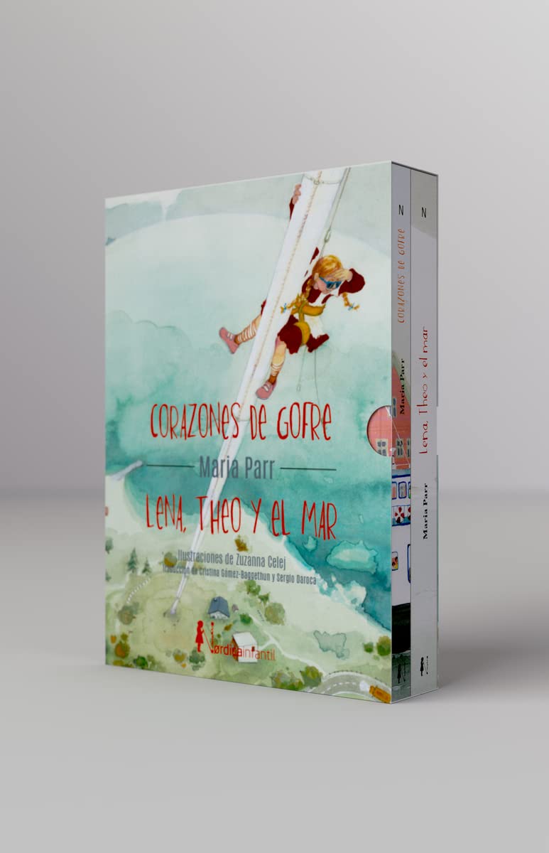 Estuche Corazones de gofre / Lena, Theo y el mar Law