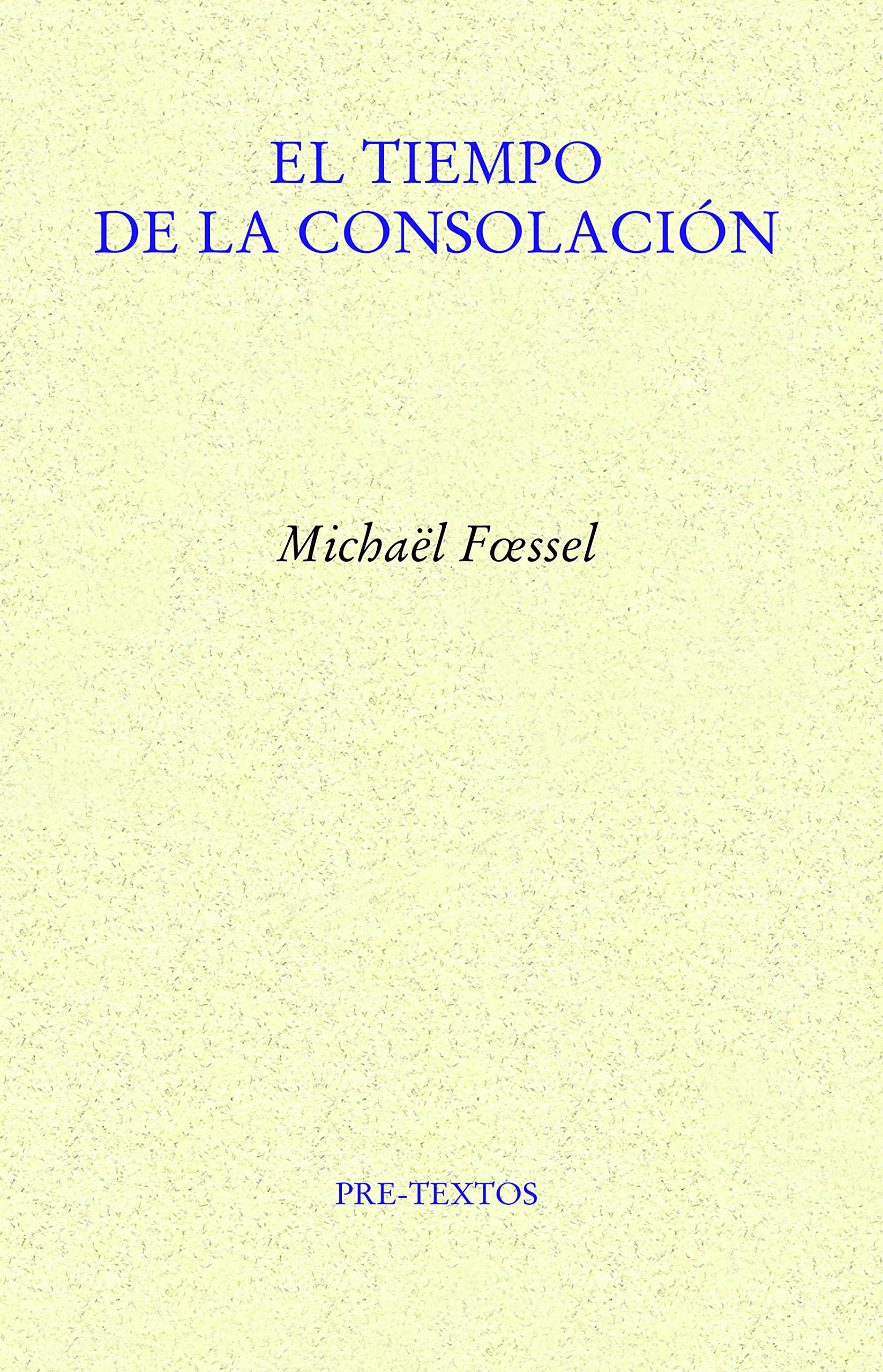 El tiempo de la consolación Philosophy