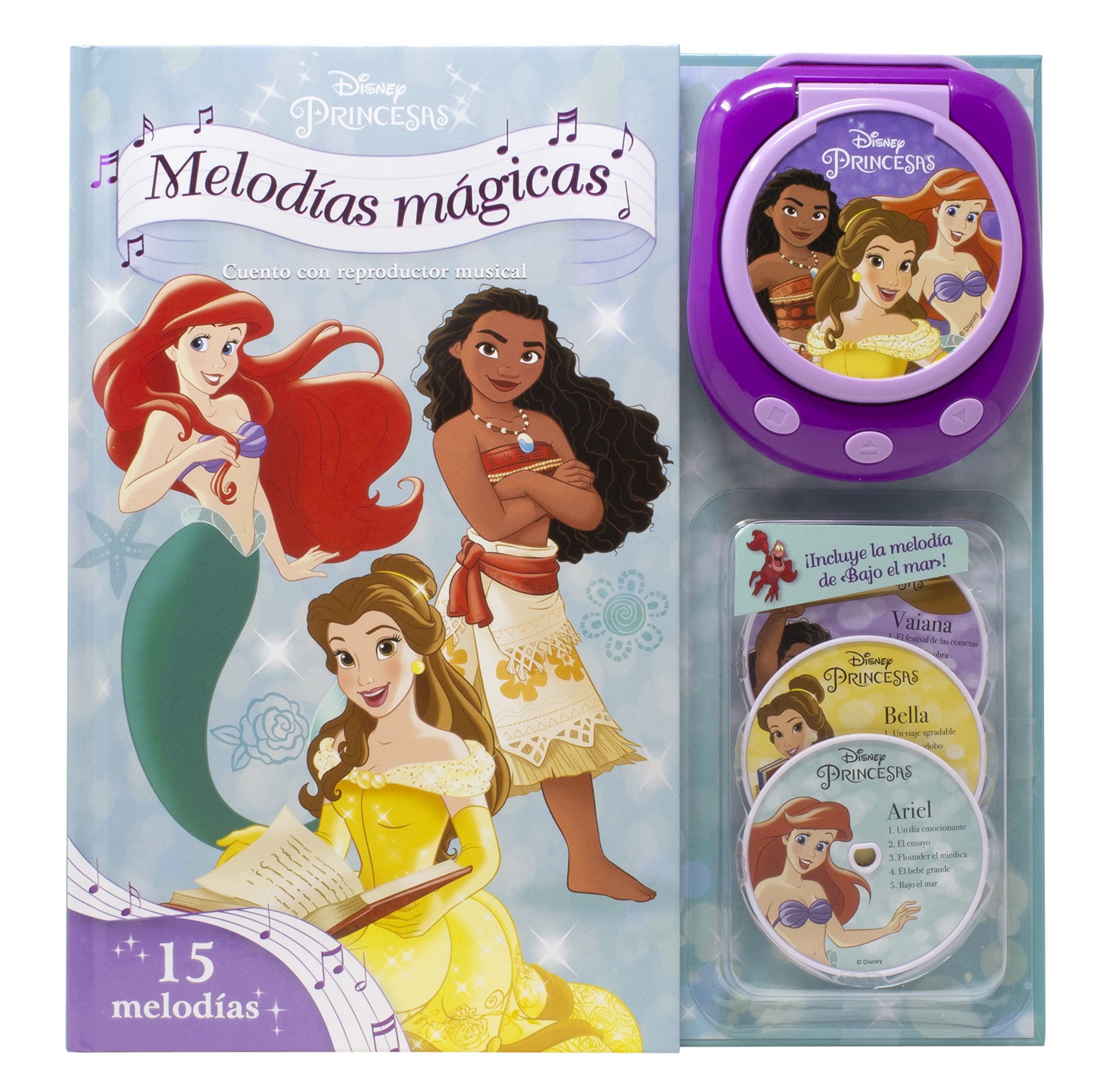 Princesas. Melodías mágicas: Cuento con reproductor musical book