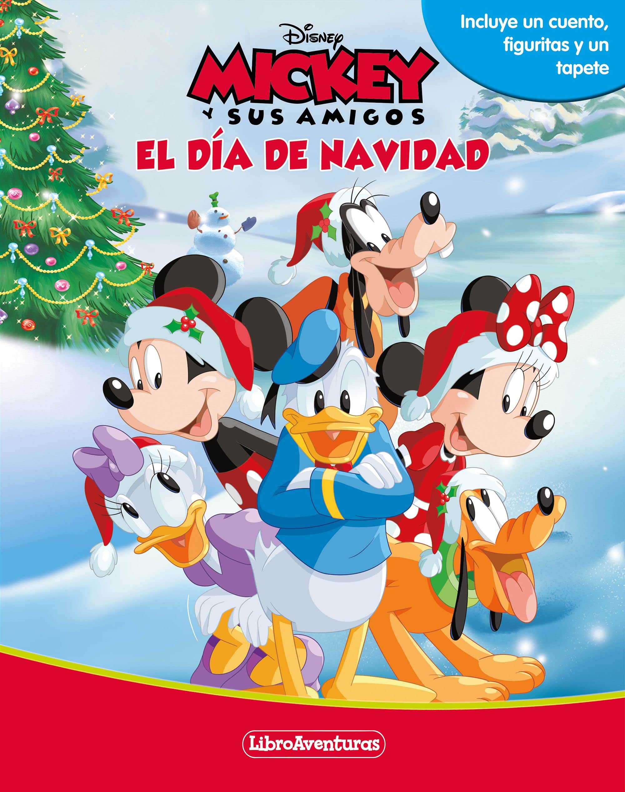 Mickey y sus amigos. El día de Navidad. Libroaventuras: Incluye un tablero y figuras para jugar book