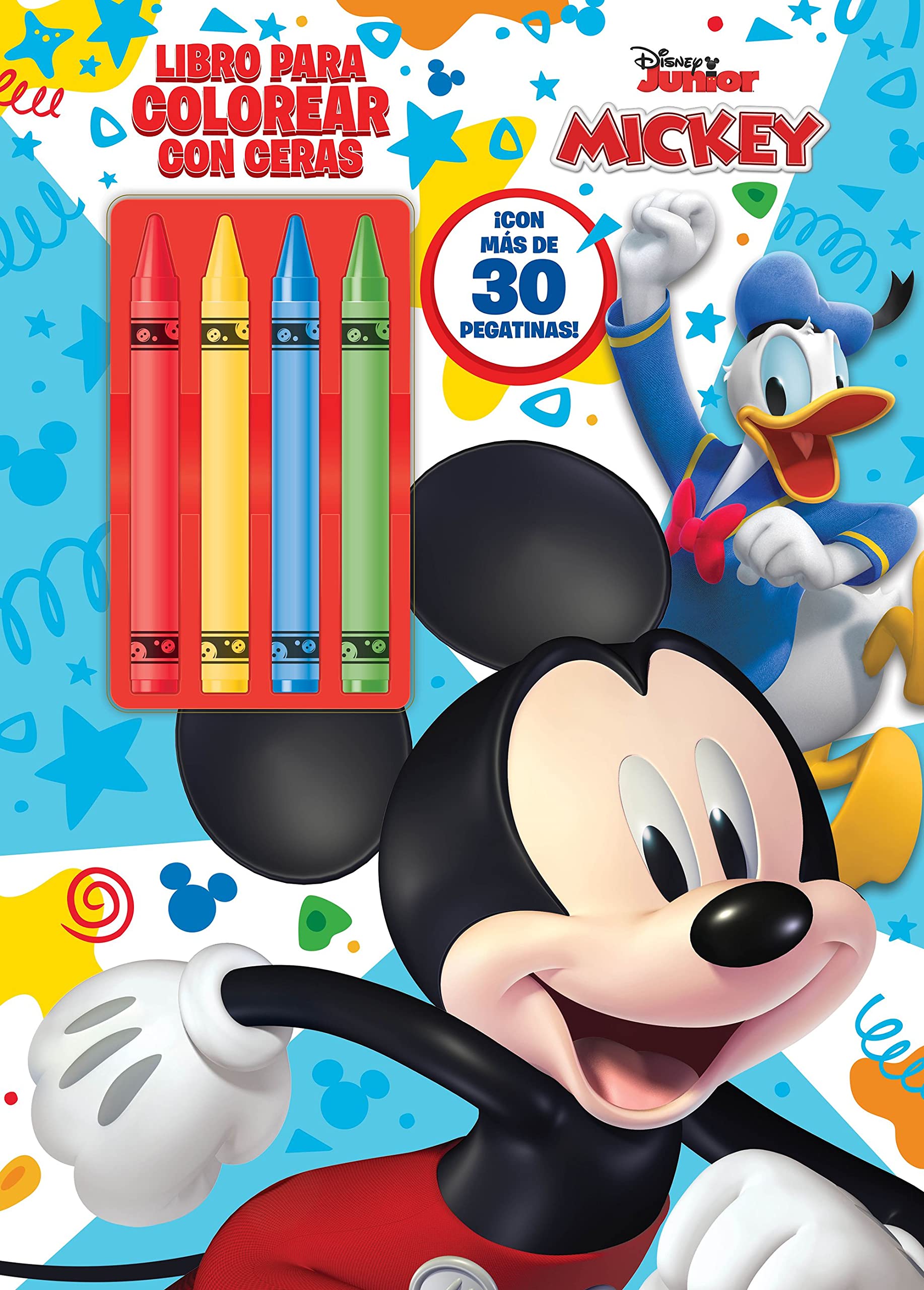 Mickey. Libro para colorear con ceras: Con pegatinas (Disney. Mickey) Tiptoi & Games