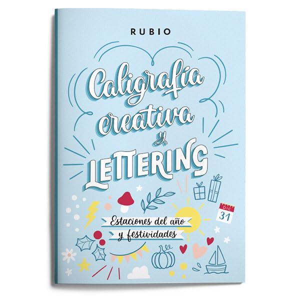 Caligrafía creativa y lettering. Estaciones del año y festividades book
