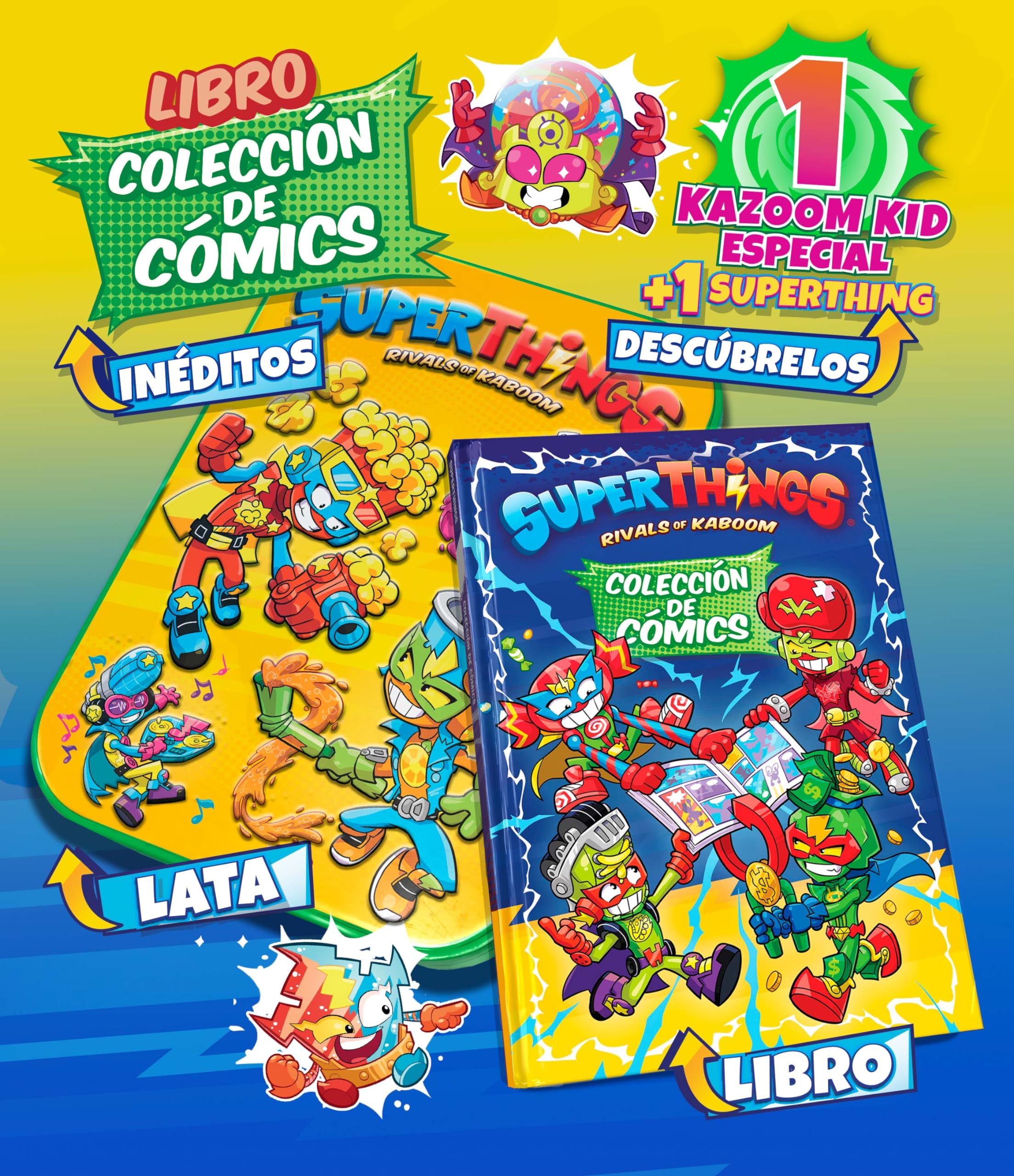 Libro Coleccionista Cómics Superthings - Neon Power & Beyond - LATA book