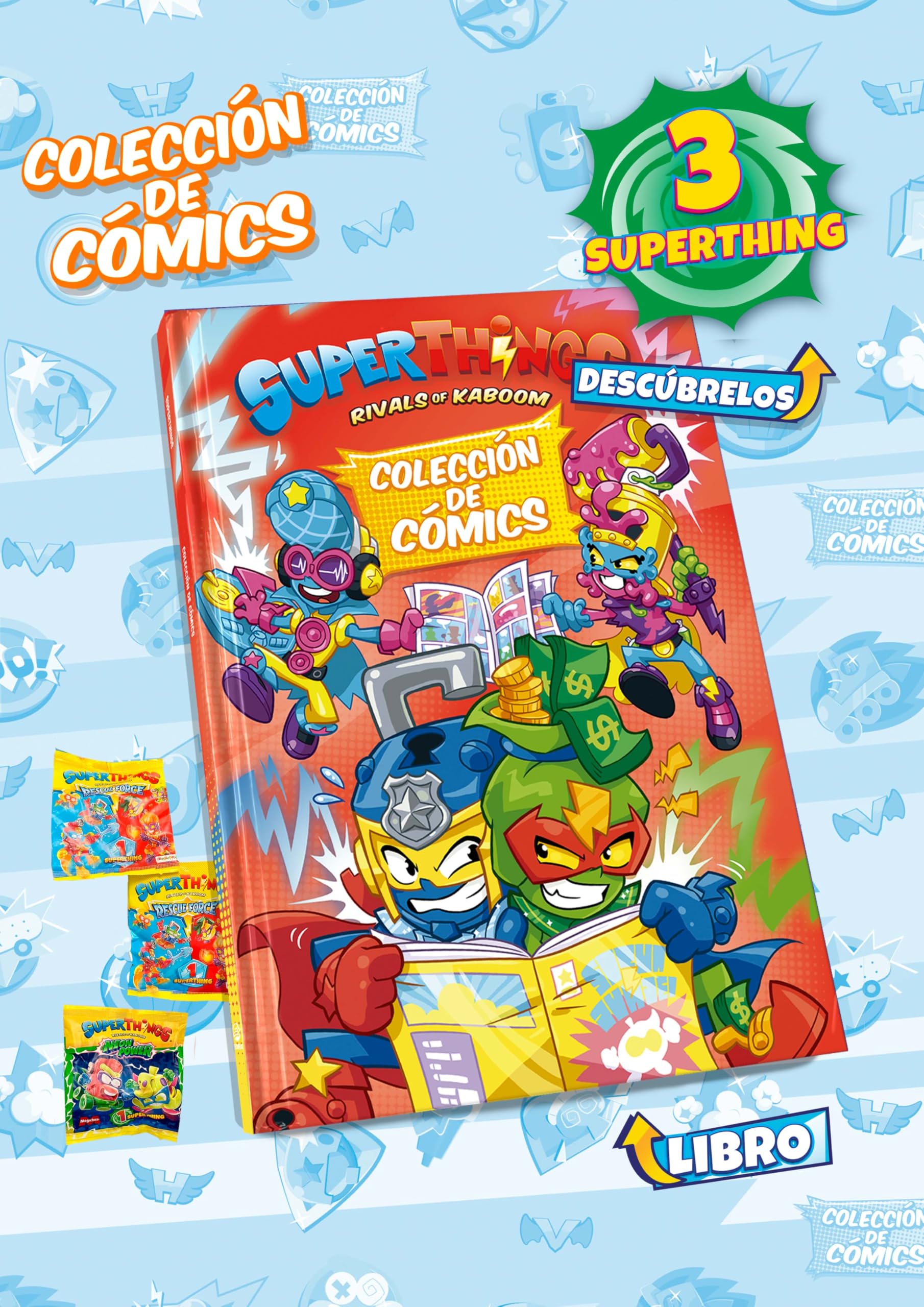 Libro Coleccionista Cómics Superthings - Rescue Force & Neon Power - MAX Manga