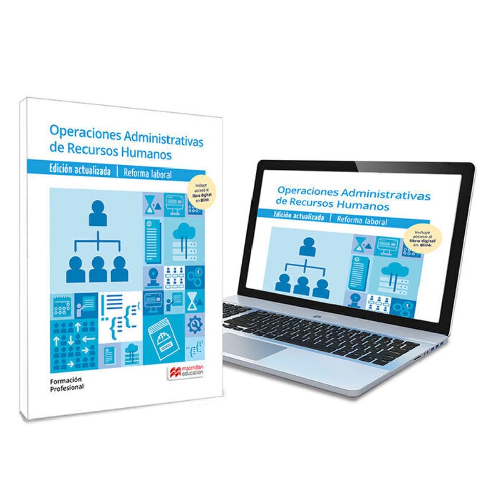Libro de texto en formato físico de Operaciones Administrativas de Recursos Humanos (Cicl-Administracion) Study Guides