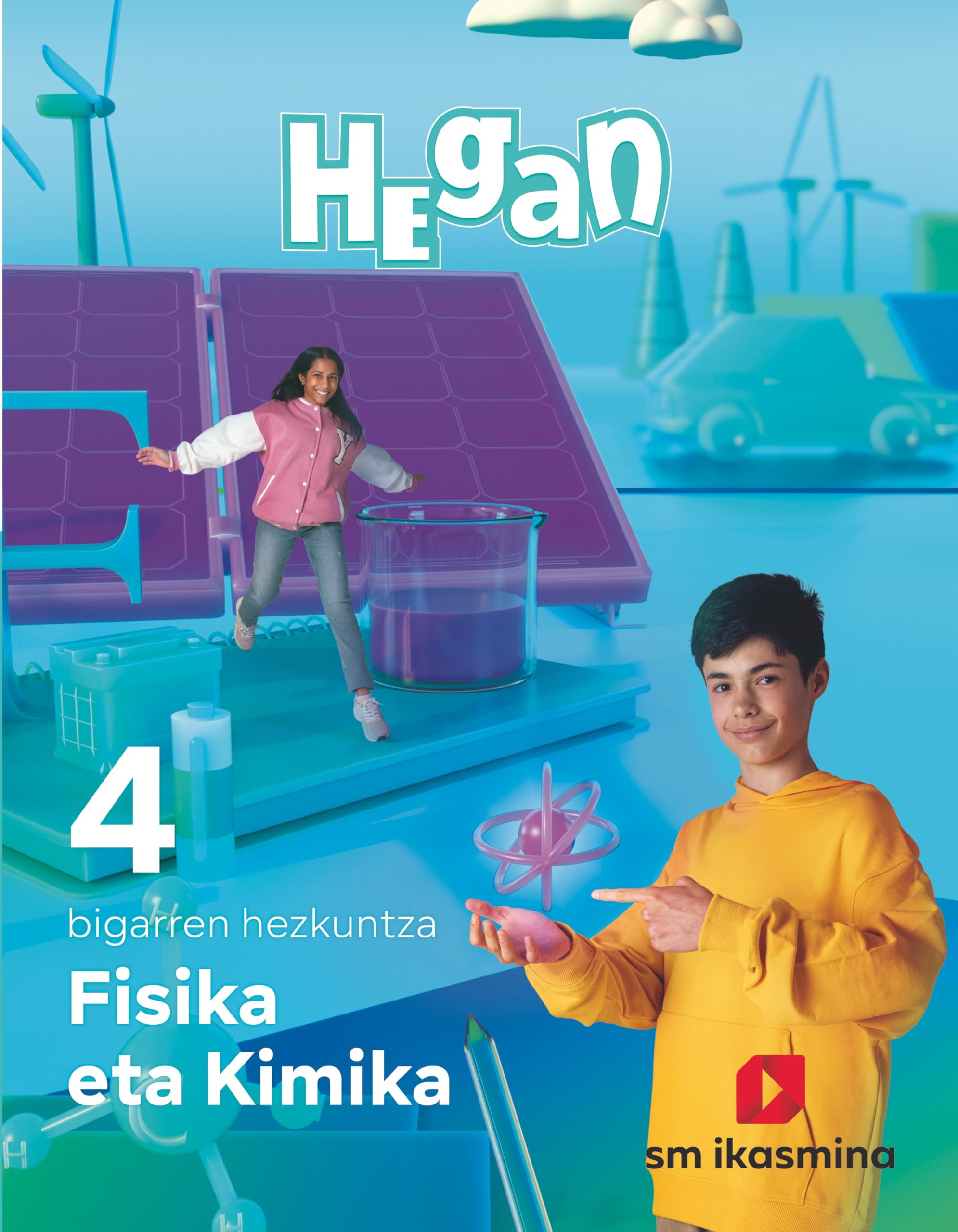 Fisika eta Kimika. 4 bigarren hezkuntza. Hegan book