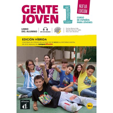 Gente joven 1, curso de espanol para jovenes A1.1 : libro del alumno : edicion hibdrida Foreign Languages ​​& Dictionaries