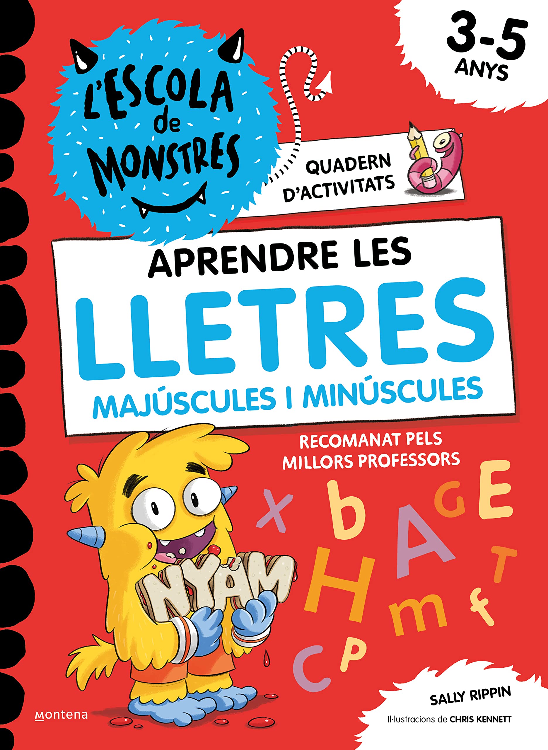 L'Escola de Monstres. Quadern d'activitats - Aprendre les LLETRES majúscules i minúscules: Quadern de cal·ligrafia per a nens de 3 a 5 anys book