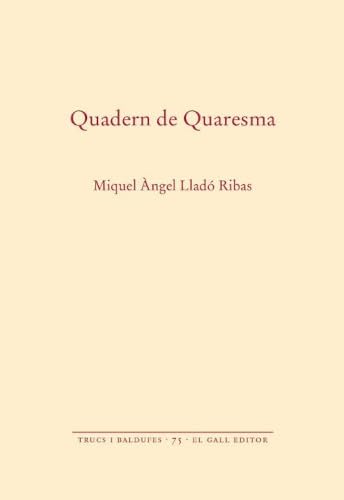 Quadern de Quaresma (Trucs i Baldufes, Band 75) Books